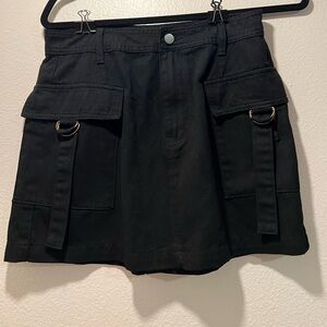 Cider - Black skirt with buckles